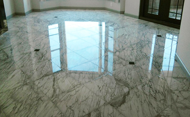 Marble Floor Polished And Red, Marble Floor Tile Restoration