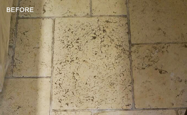 Travertine Before Restoration