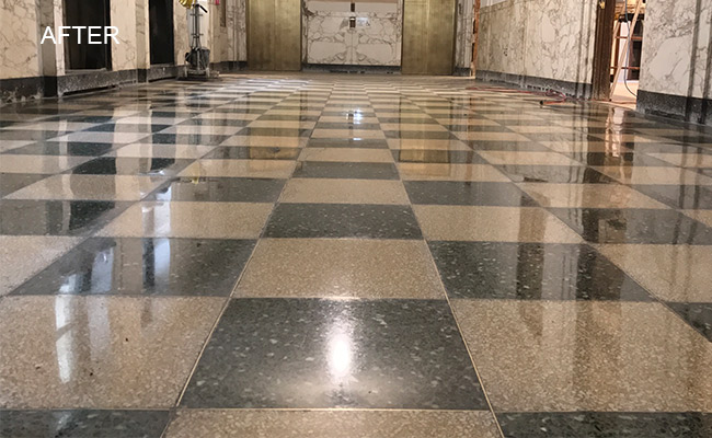 Terrazzo Floor After Restoration