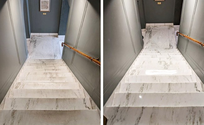 Marble Stairway Restoration