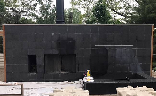 Granite Fountain Restoration Before