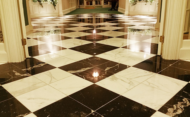 Retirement Home Marble Floor Refinished