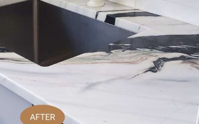 Featured Work: Marble Countertop Refinished & Protected in Ann Arbor, MI